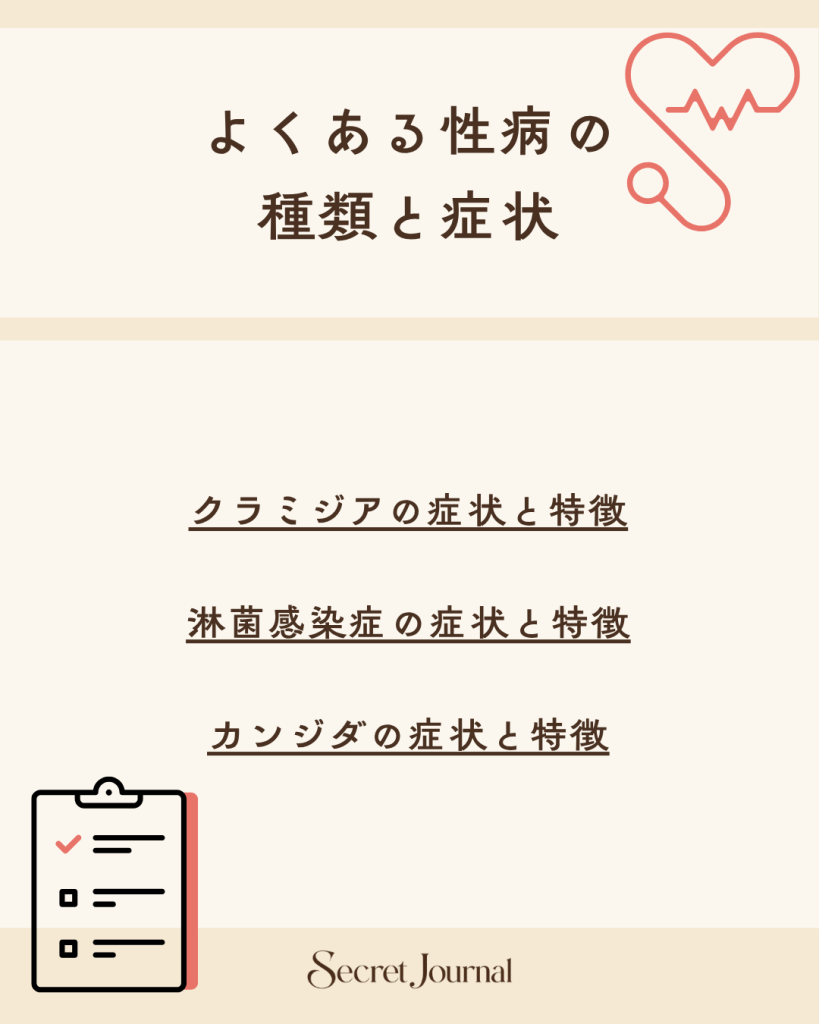 よくある性病の種類と症状