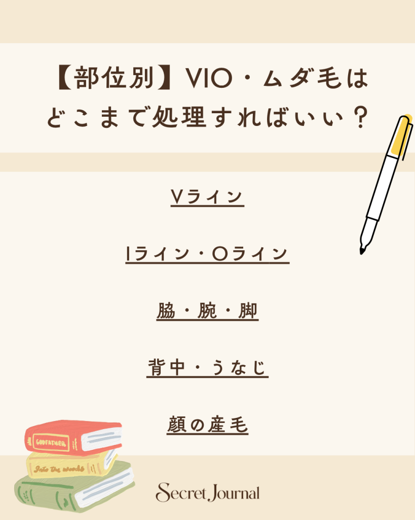 【部位別】VIO・ムダ毛はどこまで処理すればいい？